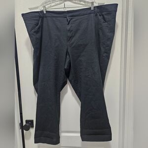 EUC Old Navy mid rise pixie skinny black pants 30 5xl